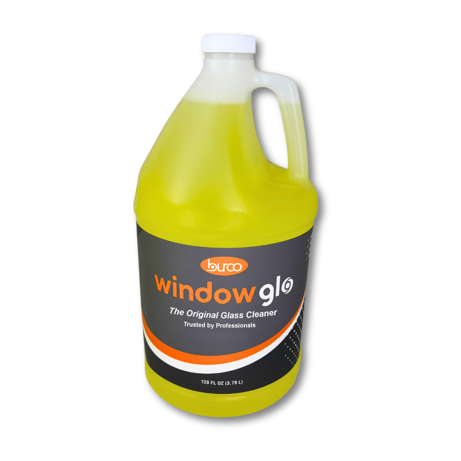 BURCO THE ORIGINAL WINDOW GLO 1 GALLON JUG  4 PACK  - YELLOW